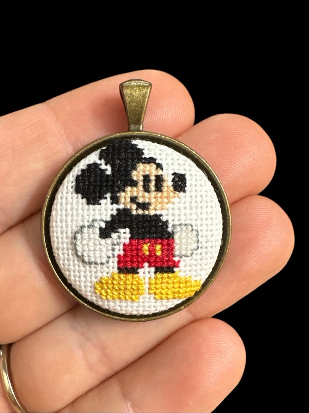 Mickey Mouse Disney handmade necklace pendant